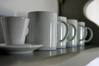 white eco mugs